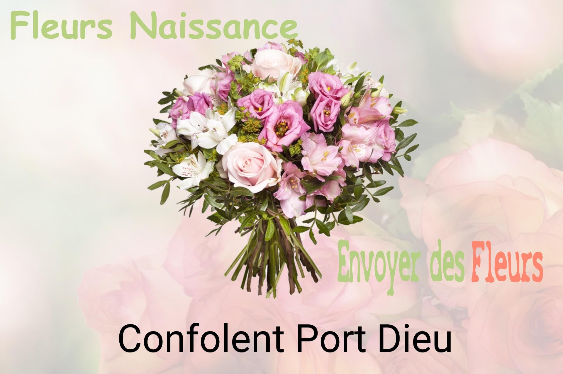 Bouquet de fleurs de naissance livré à Confolent-Port-Dieu